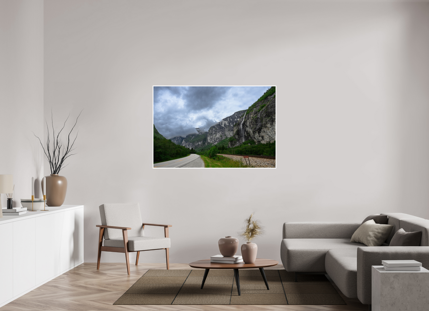 150 x 100 cm, Hahnemühle FineArt Baryta 1 cm white border Valley of Cascades
