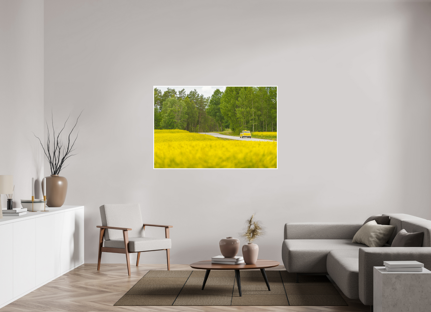 150 x 100 cm, Hahnemühle FineArt Baryta (print only) 1 cm white border Golden Sea Road Trip