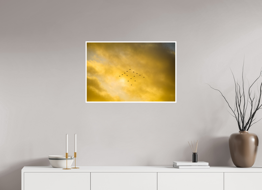 75 x 50 cm, Hahnemühle FineArt Baryta (print only) 1 cm white border Sunset Vanguard