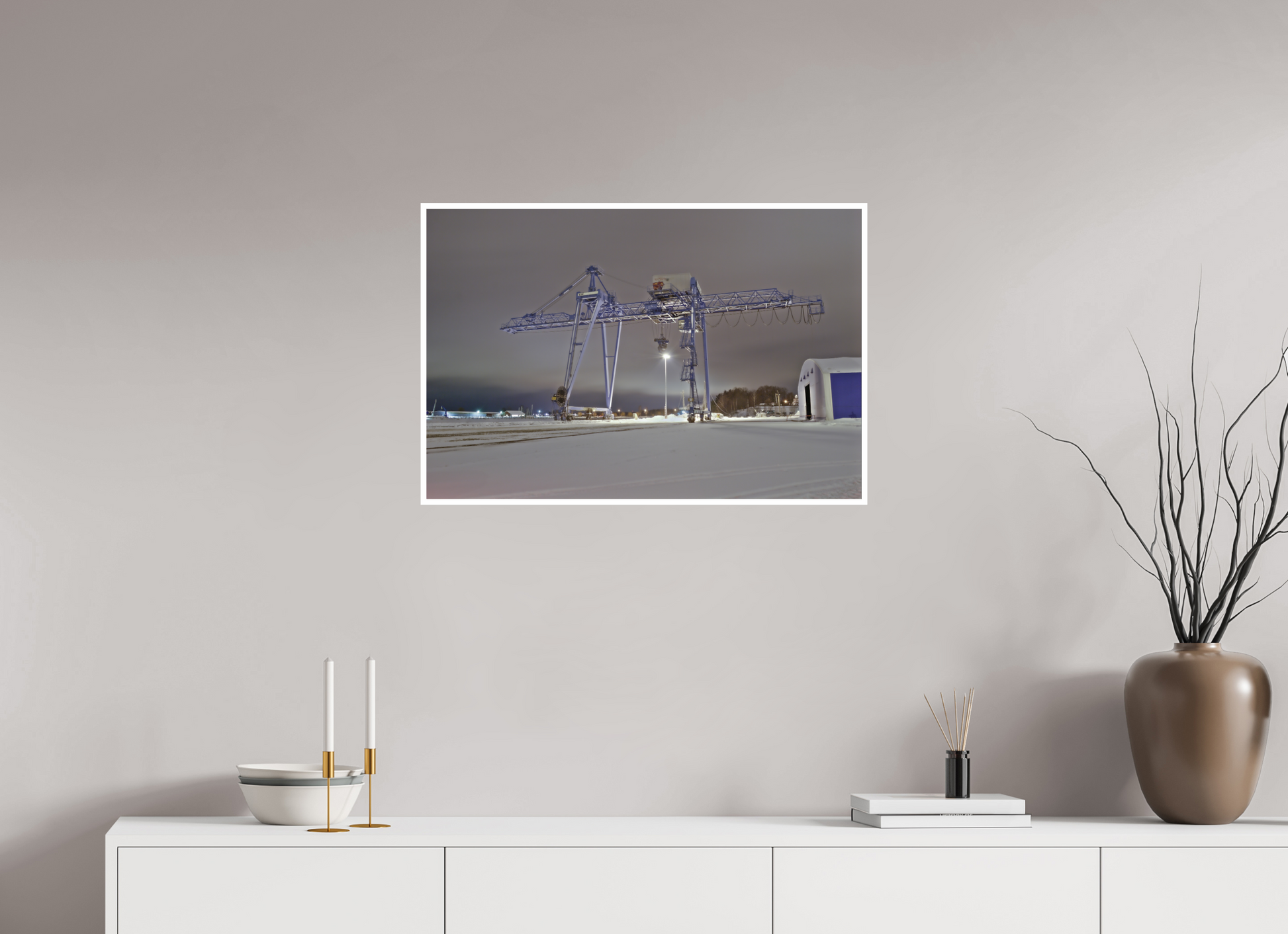 75 x 50 cm, Hahnemühle FineArt Baryta (print only) 1 cm white border Iron Giant Beneath a Silent Sky