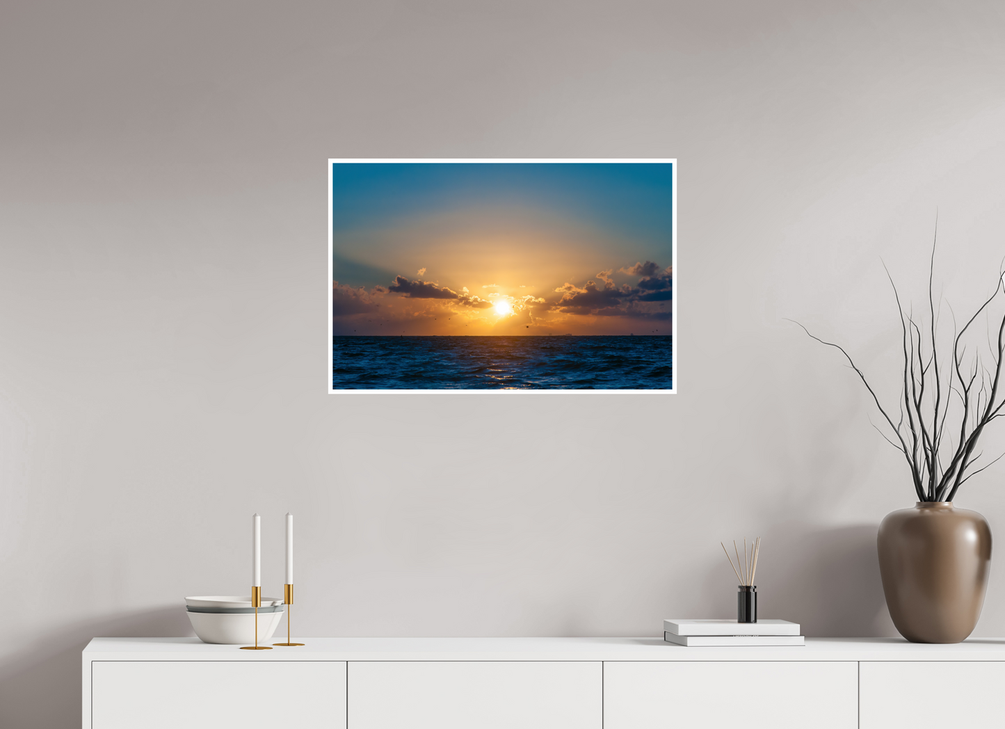 75 x 50 cm, Hahnemühle FineArt Baryta (print only) 1 cm white border Sunset Thailand