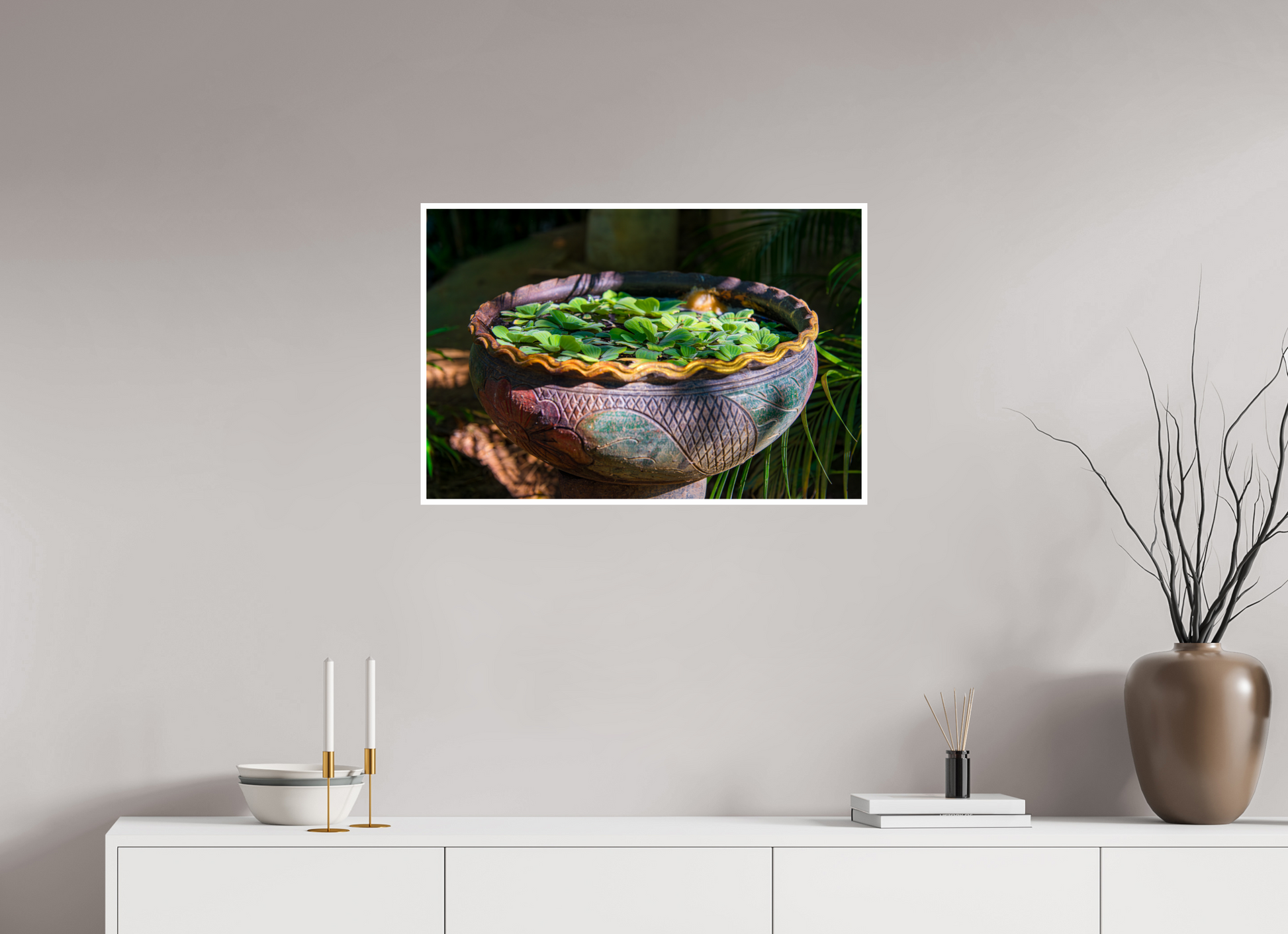 75 x 50 cm, Hahnemühle FineArt Baryta (print only) 1 cm white border Verdant vessel