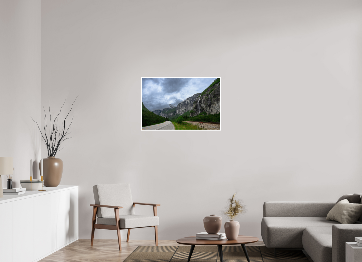 90 x 60 cm, Hahnemühle FineArt Baryta 1 cm white border Valley of Cascades