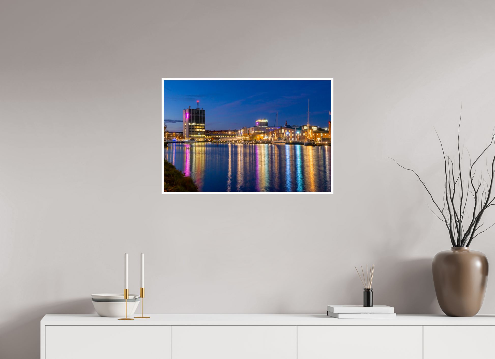 75 x 50 cm, Hahnemühle FineArt Baryta (print only) 1 cm white border Reflections at Dusk