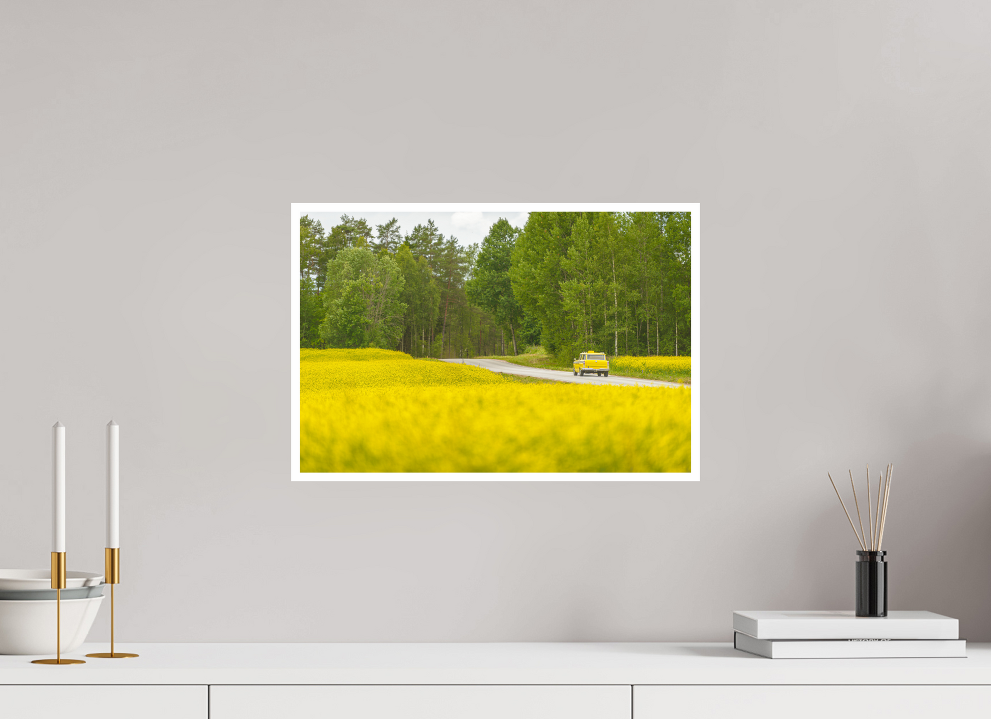 45 x 30 cm, Hahnemühle FineArt Baryta (print only) 1 cm white border Golden Sea Road Trip